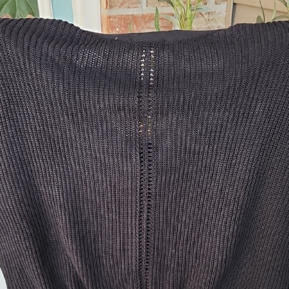 Able Marlene Black Button-Up Cardigan, Size XL - Picture 5 of 10